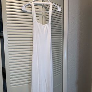 Fashion Nova White halter top dress